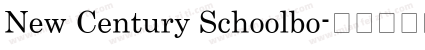 New Century Schoolbo字体转换